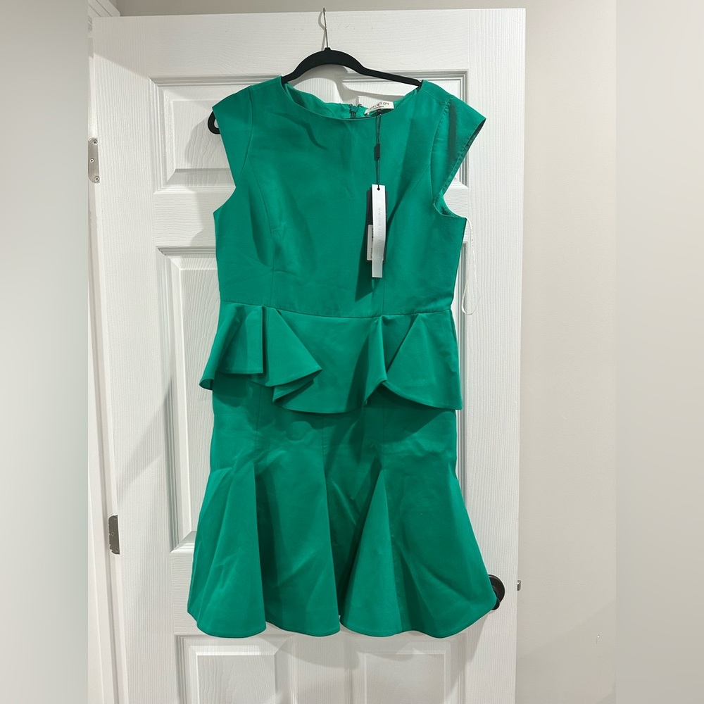 Halston green dress